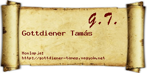 Gottdiener Tamás névjegykártya